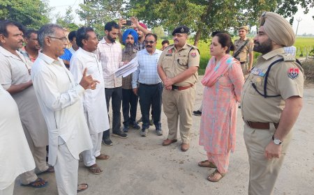 ਡਿਪਟੀ ਕਮਿਸ਼ਨਰ ਤੇ ਐਸ.ਐਸ.ਪੀ. ਨੇ ਹਾਟ—ਸਪਾਟ ਪਿੰਡਾਂ ਦਾ ਕੀਤਾ ਦੌਰਾ